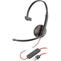 PLANTRONICS ＵＳＢヘッドセット　Ｂｌａｃｋｗｉｒｅ　Ｃ３２１０　ＵＳＢーＡ　２０９７４４ー２０１ PPBKW-C3210UA 1式