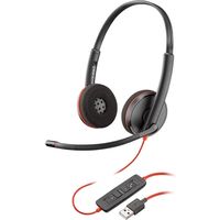 ＵＳＢヘッドセット　Ｂｌａｃｋｗｉｒｅ　Ｃ３２２０　ＵＳＢーＡ　２０９７４５ー２０１ PPBKW-C3220UA 1式 PLANTRONICS（直送品）
