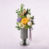 松村工芸　プリザーブドフラワー・仏花　MAP-2121　光明　黄　183-2121-3　1個（直送品）