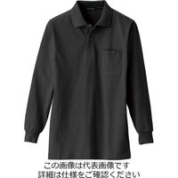 クロダルマ 長袖ポロシャツ ブラック L 25902ー49ーL 1枚（直送品）