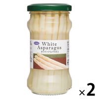 【アウトレット】ノルレェイク ホワイトアスパラガス 190g 1セット（2瓶）　野菜　サラダ　素材　瓶入り