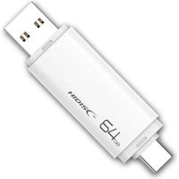 磁気研究所 USB3.2 Type-Cメモリ-Type-Aコネクタ搭載 キャップ式 HDUF134C