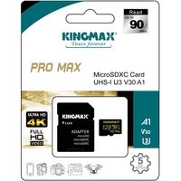 MicroSDXC UHS-1 U3　128GB Promax KM128GMCSDUHSPM1A 1枚 キングマックス（直送品）
