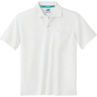 住商モンブラン ポロシャツ 兼用 半袖 白 LL 32-5061 1枚