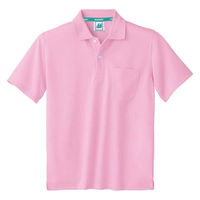 住商モンブラン ポロシャツ 兼用 半袖 ピンク L 32-5062 1枚
