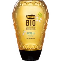 日仏貿易 【ミエリツィア】イタリア産アカシアの有機ハチミツ スクィーザーボトル 350g【オーガニック】 C8-45 6個（直送品）