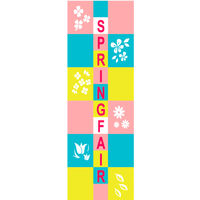 のぼり旗 SPRINGFAIR 13  W600×H1800mm 1枚 田原屋（直送品）
