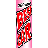 のぼり旗 BESTCAR 15  W600×H1800mm 1枚 田原屋（直送品）