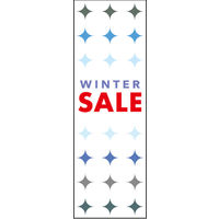 のぼり旗 WINTERSALE 04  W600×H1800mm 1枚 田原屋（直送品）