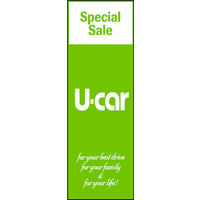 のぼり旗 U-CAR 05  W600×H1800mm 1枚 田原屋（直送品）