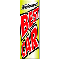 のぼり旗 BESTCAR 16  W600×H1800mm 1枚 田原屋（直送品）