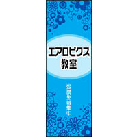 のぼり旗 エアロビクス教室 02  W600×H1800mm 1枚 田原屋（直送品）