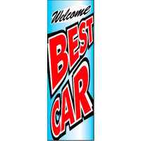 のぼり旗 BESTCAR 17  W600×H1800mm 1枚 田原屋（直送品）