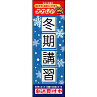 のぼり旗 冬期講習 01  W600×H1800mm 1枚 田原屋（直送品）