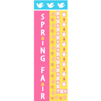 のぼり旗 SPRINGFAIR 12  W600×H1800mm 1枚 田原屋（直送品）