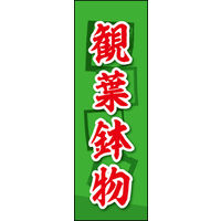 のぼり旗 観葉鉢物 02  W600×H1800mm 1枚 田原屋（直送品）