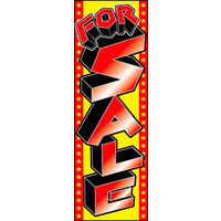 のぼり旗 FORSALE 02  W600×H1800mm 1枚 田原屋（直送品）