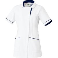 ミドリ安全 ベルデクセル 女性用チュニック VEM147上 ホワイト×ネイビー