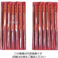 ツボサン 組ヤスリ 12本組 両甲 荒目 RK012-01 1セット(12本) 852-8682（直送品）