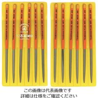 ツボサン 組ヤスリ 12本組 腹丸 細目 HM012-03 1セット(12本) 852-8218（直送品）