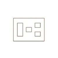 パナソニック Panasonic ワイド21コンセントP6コ用(3+1+2 WTF8076F 1個 157-5151（直送品）