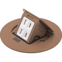 パナソニック Panasonic F型アップコン丸型2コ用オーク DU1100DK 1個 159-7346（直送品）