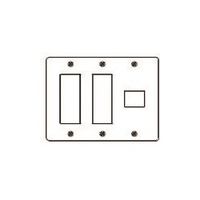 パナソニック Panasonic フルカラーステンレスプレート7コ用 WN7607K 1個 157-9891（直送品）