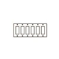 パナソニック Panasonic フルカラーステンレスプレート18コ用 WN7618K 1個 159-2591（直送品）