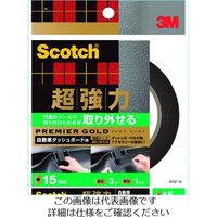 スリーエム ジャパン 3M スコッチ 超強力両面テープ プレミアゴールド 自動車ダッシュボード用 15mm×3m SCD-15 1巻（直送品）
