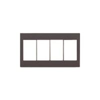 パナソニック Panasonic アドバンスSスイッチプレート(4連用) WTA7104HK 1個 157-3507（直送品）