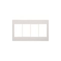 パナソニック Panasonic アドバンススイッチプレート(4連用) WTA7104WK 1個 157-3435（直送品）