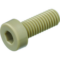 TRUSCO ポリエーテルエーテルケトン(PEEK)六角穴付低頭ボルト M3X12 50本入 BPEEK-LCM3X12 1袋(50本)（直送品）