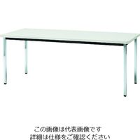 トラスコ中山 TRUSCO 会議用テーブル 1800X600XH700 角脚 下棚無し ホワイト TDS1860-W 1台 208-2277（直送品）