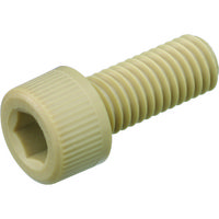 TRUSCO ポリフェニレンサルファイド(PPS) 六角穴付ボルト M6X20 50本入 BPPS-CBM6X20 1袋(50本)（直送品）