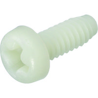 TRUSCO ガラス繊維強化ポリアミドMXD6 RENY白 十字穴付ナベ小ネジ M3X10 50本 BRENY-PHM3X10（直送品）