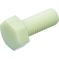 TRUSCO ガラス繊維強化ポリアミドMXD6 RENY白 六角ボルト M6X12 50本入 BRENY-BTM6X12 1袋(50本)（直送品）