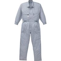 山田辰 空調服 綿・ポリ混紡空調つなぎ服 ウェアのみ グレー 3L 1-9820-C06-S5 1着 856-7702（直送品）