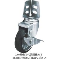 ユーエイ アングルキャスターS付自在車 100径ゴム車輪 SA-100WS 1個 278-3495（直送品）