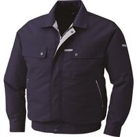 空調服 綿・ポリ混紡脇下マチ付きウェアのみ ディープネイビー M KU90450-C23-S2 1着 144-5130（直送品）