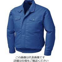 空調服 綿・ポリ混紡制電ウエアのみ ダークブルー L KU91710-C14-S3 1着 111-2147（直送品）