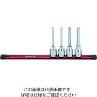 水戸工機 ミトロイ 1/2 ヘックスソケット ロング ホルダーセット 4コマ5点 HH405ML 1セット 207-8440（直送品）