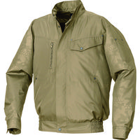 空調服 ポリエステル製エンボスプリント空調服[[R上]] ウェアのみ キャメル×キャメルエンボス 5L KU92000-C20-S7 1着（直送品）