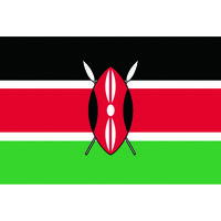 東京製旗 国旗No.1(70×105cm) ケニア 416261 1枚 207-3765（直送品）
