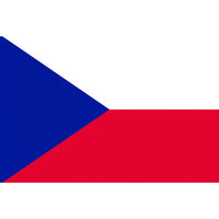 東京製旗 国旗No.2(90×135cm) チェコ 426421 1枚 207-3838（直送品）