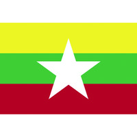 東京製旗 国旗No.2(90×135cm) ミャンマー 426724 1枚 207-3786（直送品）