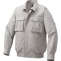 空調服 綿薄手脇下マチ付き空調服[[R下]] ウェアのみ シルバー L KU91900C06S3 1着 213-1959（直送品）