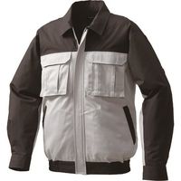 空調服 綿厚手脇下マチ付き空調服[[R下]] ウェアのみ シルバー×ダークグレー 3L KU91920C06S5 1着 213-1942（直送品）