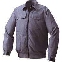 空調服 綿・ポリ混紡ヘリンボーン空調服[[R下]] ウェアのみ ネイビー 5L KU91950C03S7 1着 213-1948（直送品）