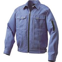 空調服 綿・ポリ混紡デニム調空調服[[R下]] ウェアのみ ライトブルー L KU91960C24S3 1着 225-5497（直送品）