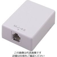 朝日電器 ELPA モジュラーコンセント6極4芯 TEA-022 1個 167-9159（直送品）